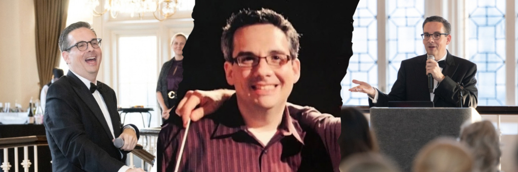 ISC Artistic Director Michael Davis in three side-by-side photos over the years.
